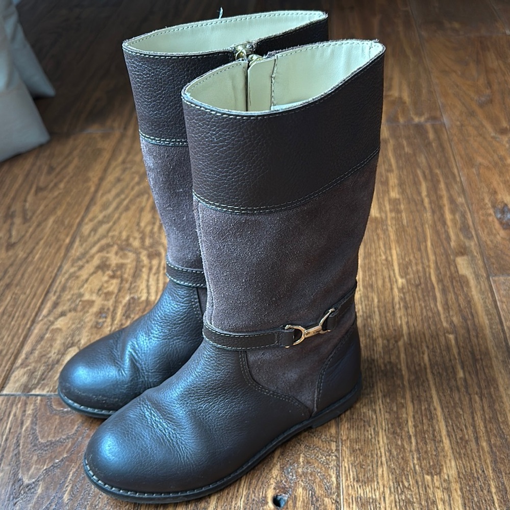 Janie and Jack Leather Riding Boots- size 12